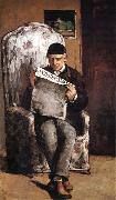 Paul Cezanne Portrait du Pere de l-Artiste oil painting on canvas